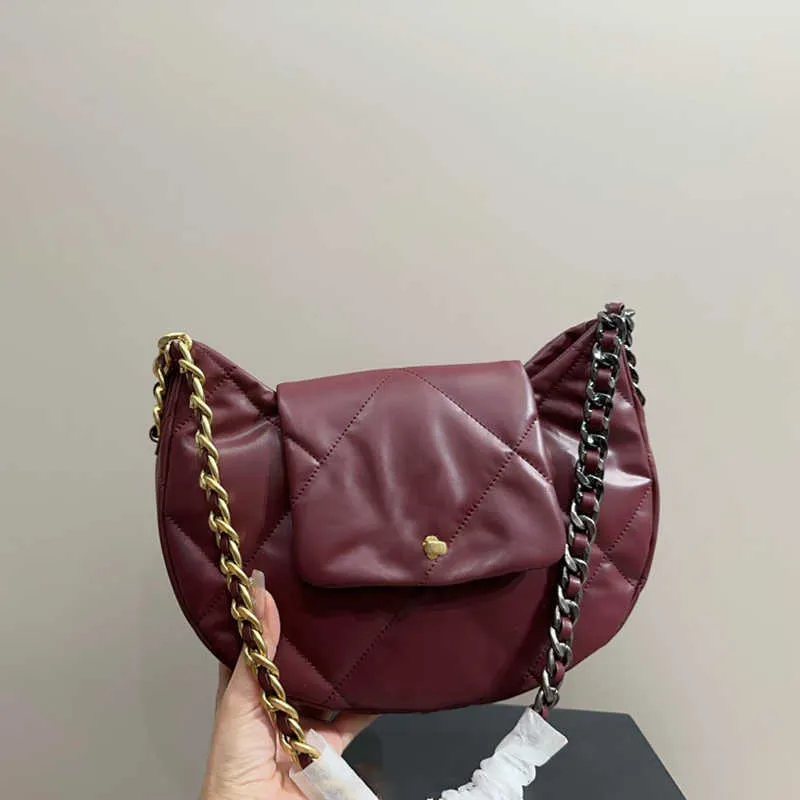 Ny Moon Bag CC Bag Chian Purse Designer Handväskor Högkvalitativa läder Luxury Shoulder Bags Vintage Classic Diamond Lattice Small Tote Påsar 231211