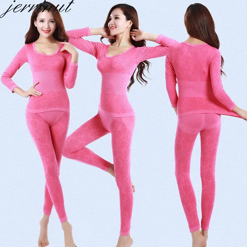 Jerrinut Womens Thermal Cotton Warm Up Set: Long Johns & Thick Long Sleeved  Tops For Winter From Piao03, $11.45