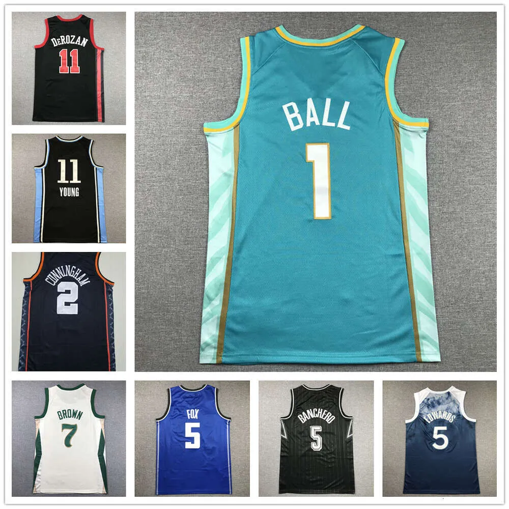 2024 Dikişli Erkek Basketbol Forması Haliburton LeBron 6 Ball James Stephen Curry Bird Durant Iverson Butler Embiid Antetokounmpo Yeni Şehir Sürüm Jersey