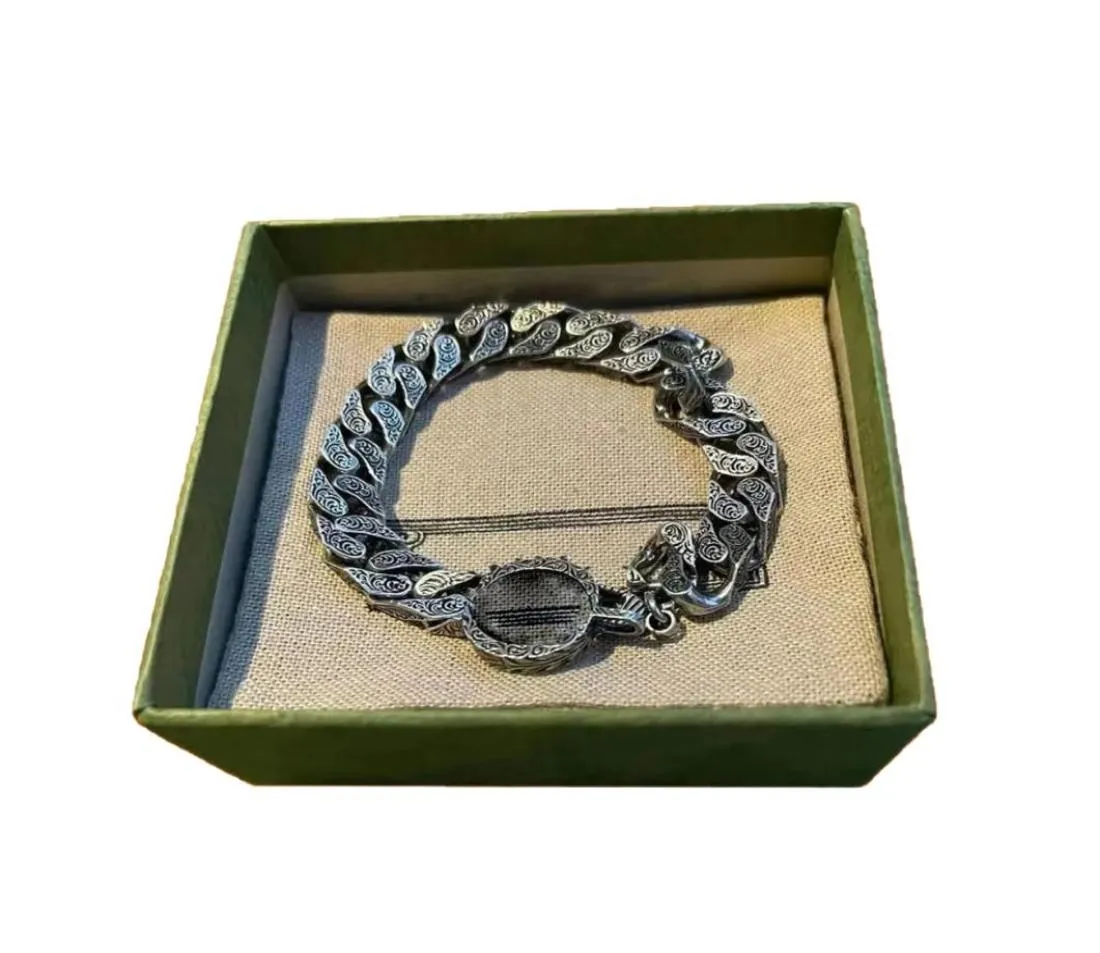 bracelets de charme gu bijoux de créateur lettre G bracelet de chaîne en argent entrelacé pour hommes et femmes couples bijoux cjewel3459428