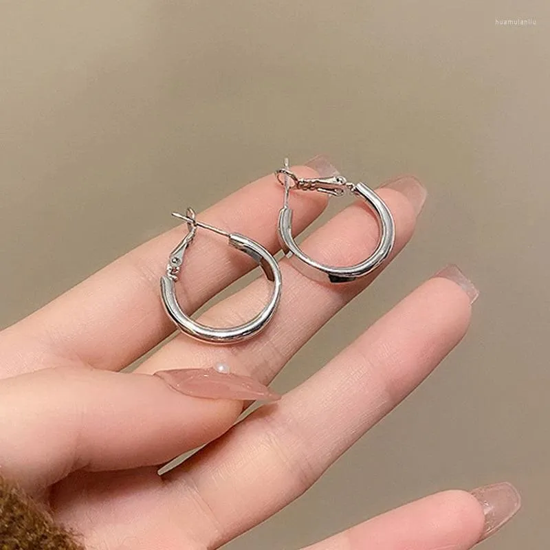 Small round silver earrings deals