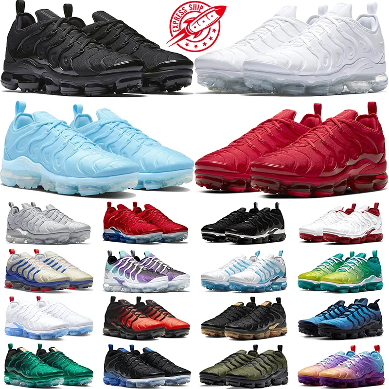 air vapormax tn 2.0 MOC Barato 2.0 PLUS Mens Mulheres Running Shoes Triplo Preto Branco Vermelho Órbita Manga Olímpica Carmesim Pulso Trainer Esporte Tênis