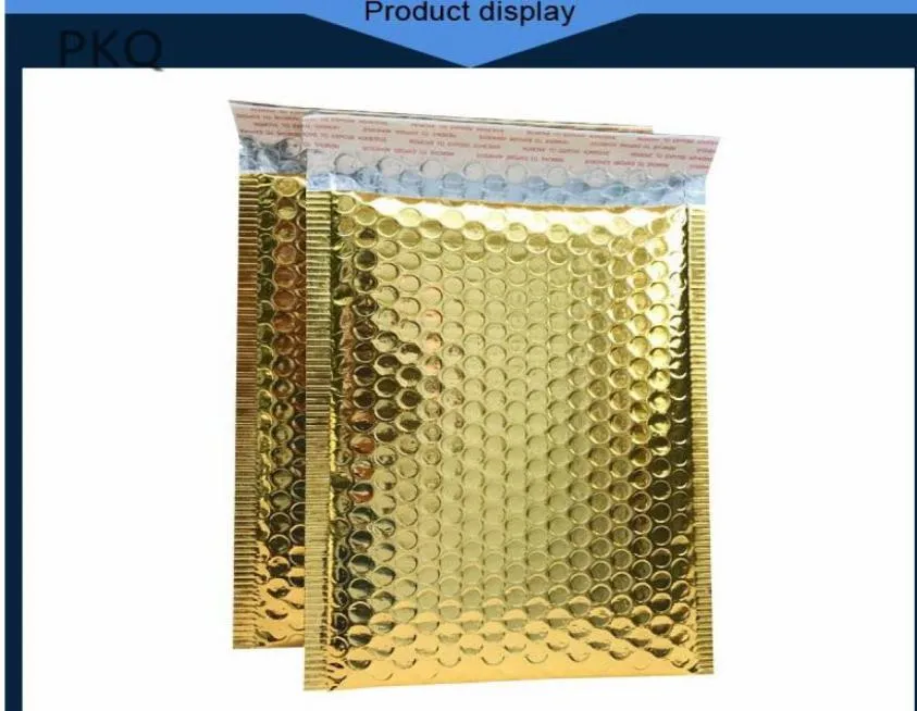 30pcslot 18x23cm gold color Poly Bubble Mailer purple Self Seal Padded Envelopesmailing bags Padded Mailers Envelope9216011