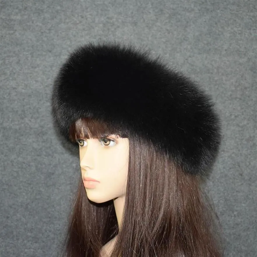 MS Minshu Fascia in pelliccia Tutta la pelle realizzata con chiusura a fascia per la testa Sciarpe invernali con paraorecchie da donna2118