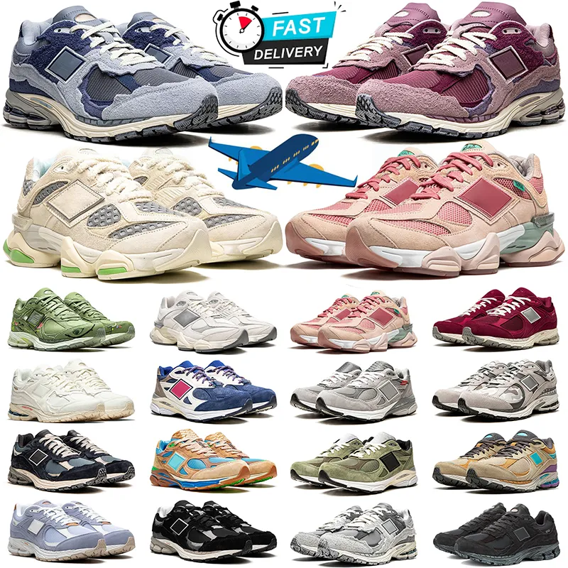 9060 Rinnande skor 2002r sneakers för män kvinnor mån daze tegel och trä kaka regn molnpaket rosa elfenben Sea Salt Stone Gray Mens Trainer Sneakers