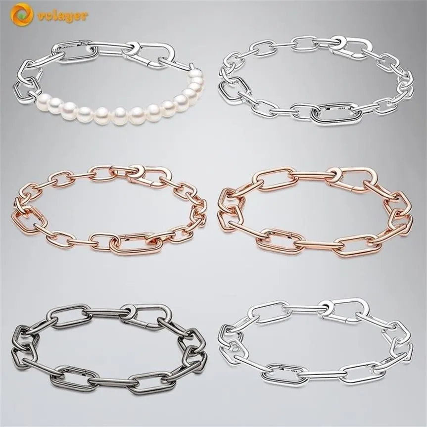 Volayer 925 Sterling Silver Bracelets Series Linkチェーンは、Girl Gifts 220222228Sのオリジナル私にフィットします