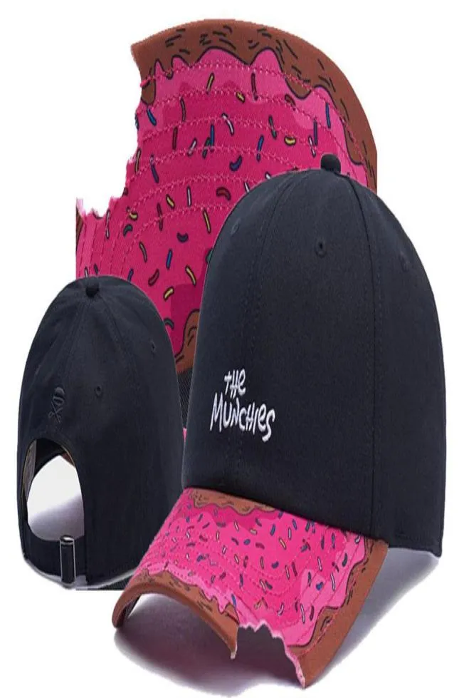 Cały synowie The Munchies Notch Pink Baseball Caps Gorras Bones Paspback 6 Panel Casual Outdoor Sports Sport Hats F3467460