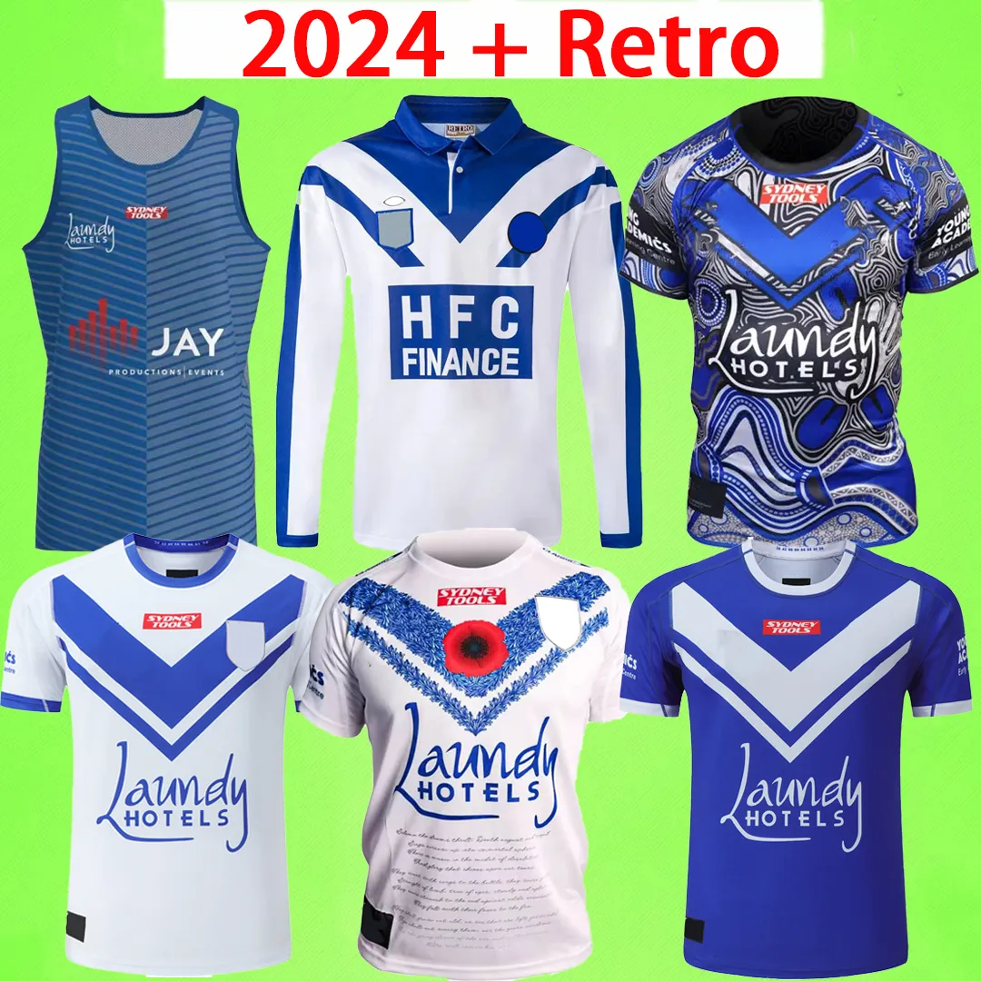 2023 2024 Bulldog Rugby Jerseys 23 24 Mens Home Away League Shirt Retro