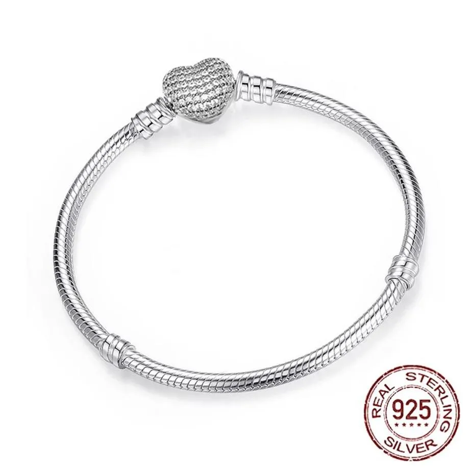 925 Sterling Hoge Kwaliteit Authentieke Zilveren Kleur Snake Chain Fijne Armband Fit Europese Charm Armbanden voor Vrouwen Sieraden Making280k