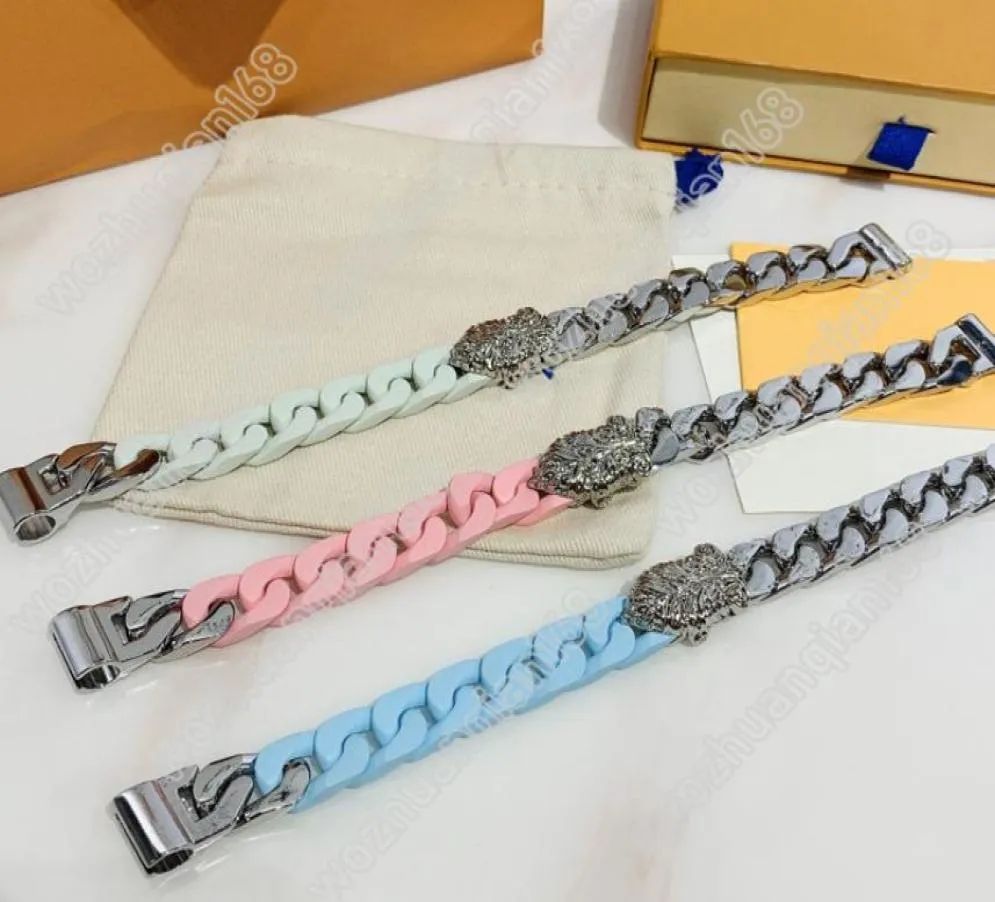 Trzy stylowe modne bransoletki polerowane łańcuch Bransoletka Wysoka jakość stalowej stalowej Bransoletki zaopatrzenie w biżuterię1439876