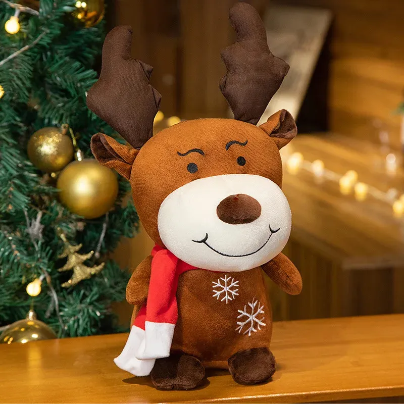 Ours de Noël en peluche, Noël mignon ours en peluche peluche poupée jouet  Animal en peluche, Cadeaux de fête de Noël fournitures cadeaux