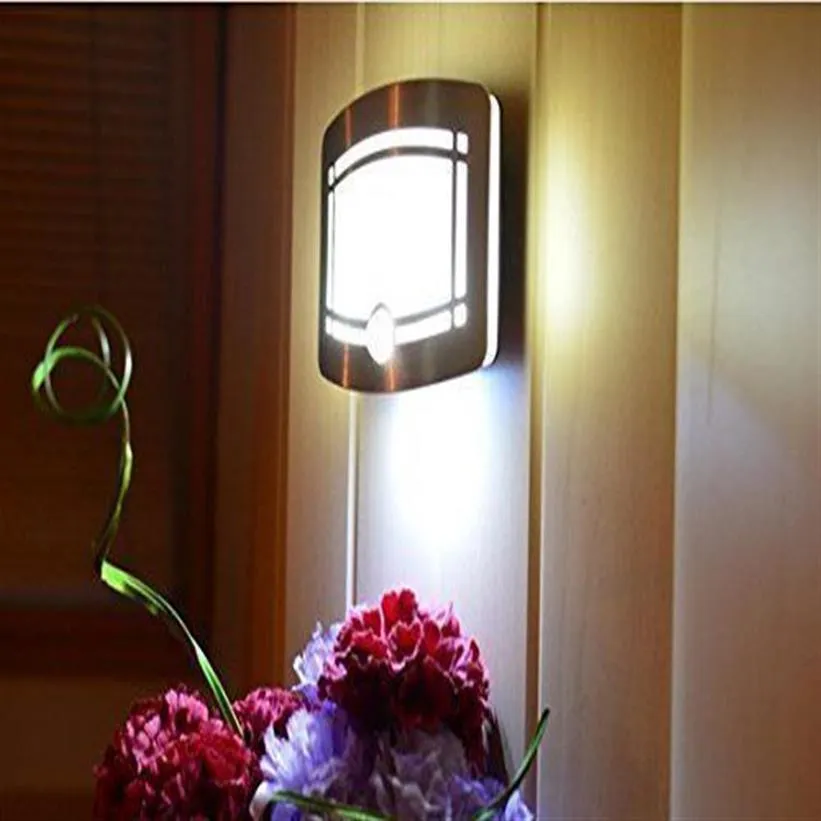 Wireless LED Wall Sconce - Motion Sensor Activated Night Light, Battery ...