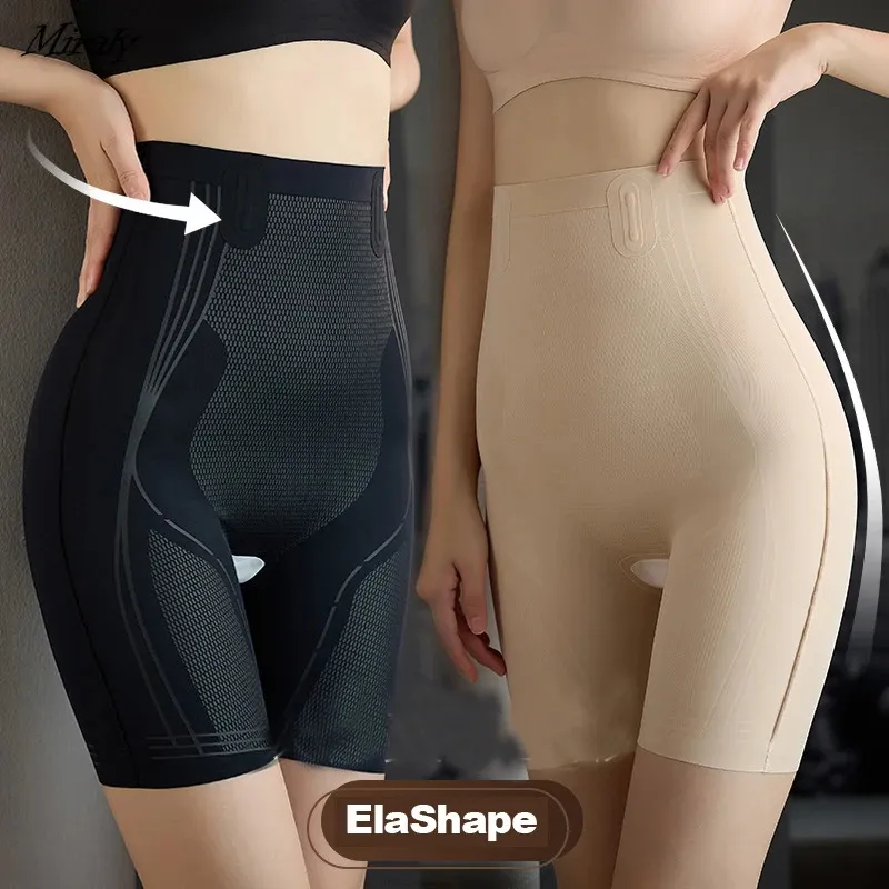 Cintura barriga shaper elashape única fibra restauração shaper mulheres cintura alta barriga controle calças 5d shorts pós-parto barriga emagrecimento corpo shaper 231211