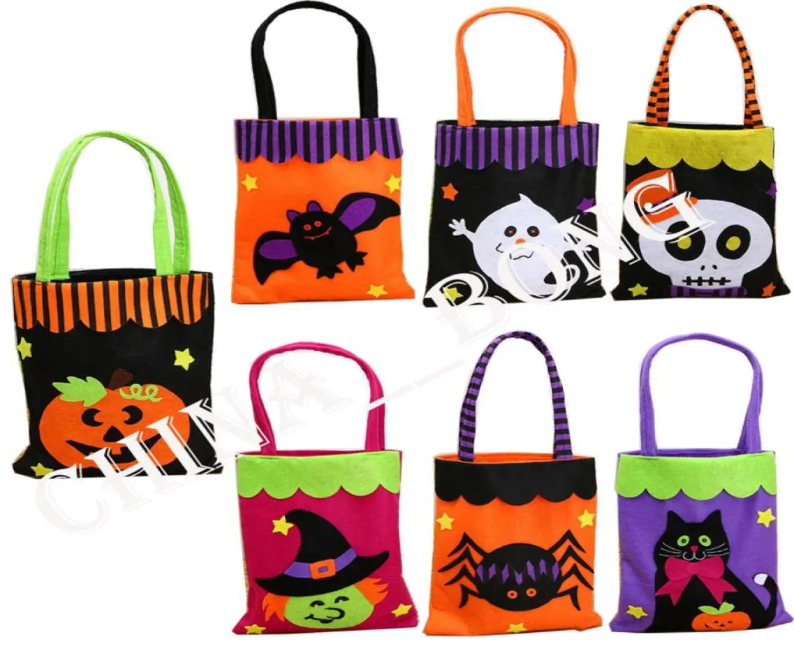 Sacchi di Halloween Borsa di zucca Streghe Sacchetti di caramelle Dolcetto o scherzetto 1839 cm Custodia per organizer per caramelle Borsa per festival Decorati6592948