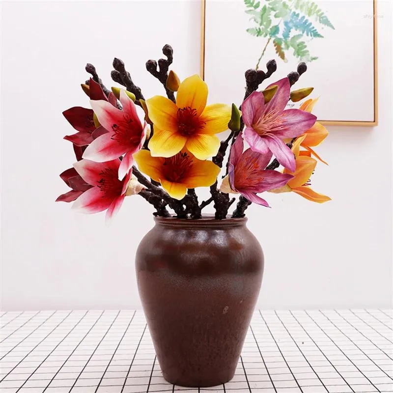 Decorative Flowers Feel 3D Hero Flower Home Decoration Fake Party Wedding Holiday High Simulation Kapok