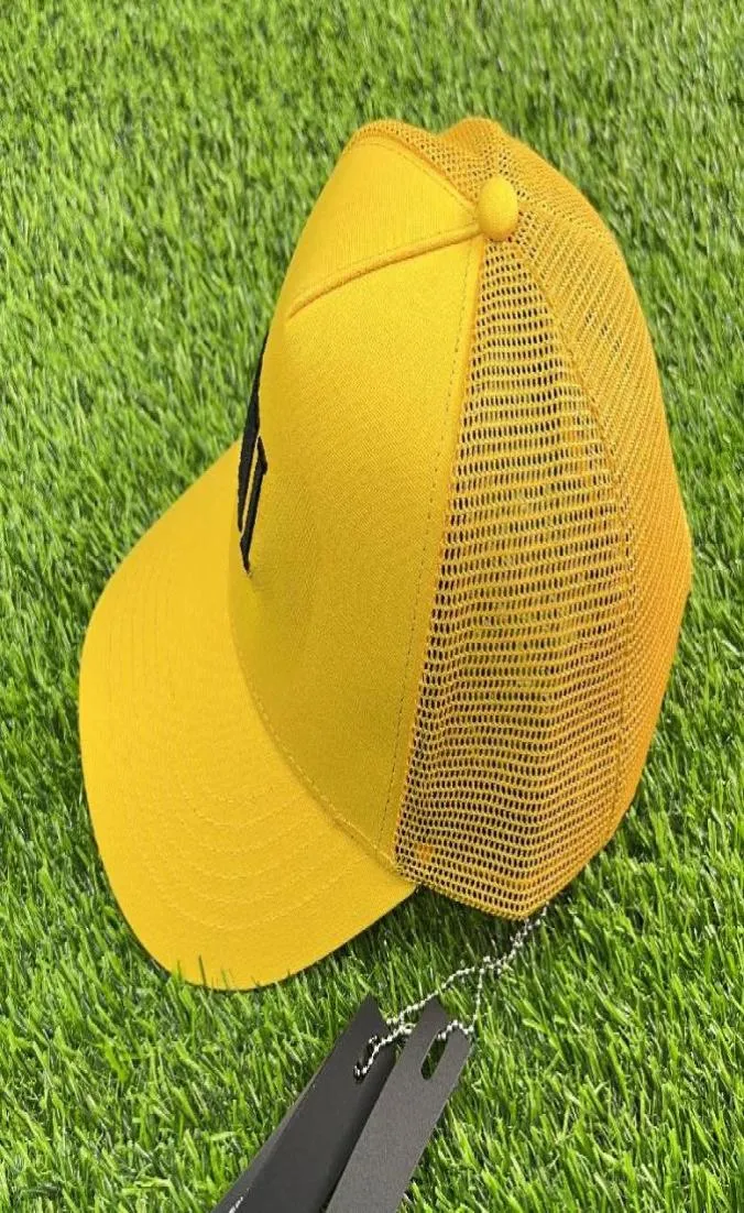 Żółte projektanci Ball Caps Hats Hats Luksusowe hafty litery baseballowe Wysoka jakość9602796