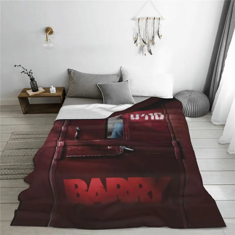 TV series poster blanket Barry photo flannel soft and comfortable warm wool blanket, suitable for sofas, beds, office knee pads, bed carts, campsites, beach blankets