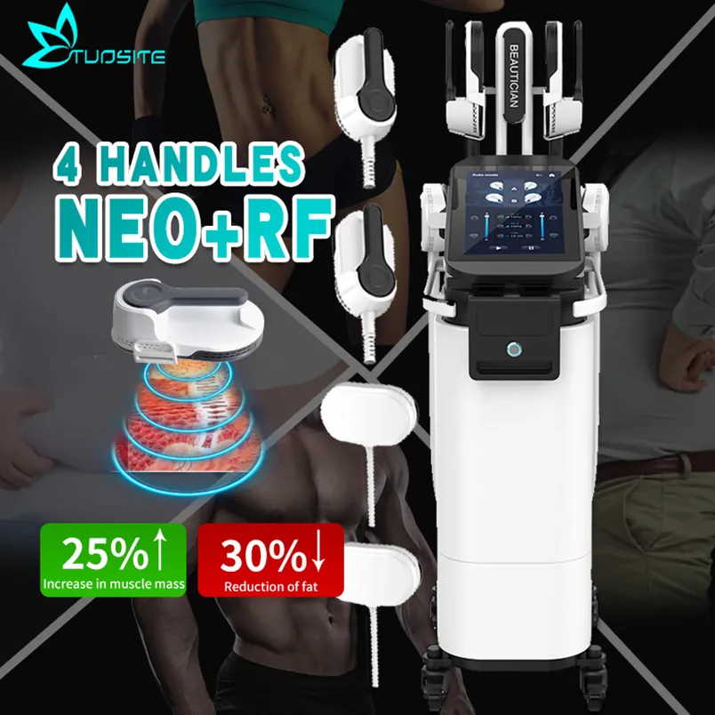 2024 New Arrivals Sculpt Emslim RF HI-EMT shaping machine 4 handles work togetheMuscle Stimulator electromagnetic fat burning sculpting beauty equipment