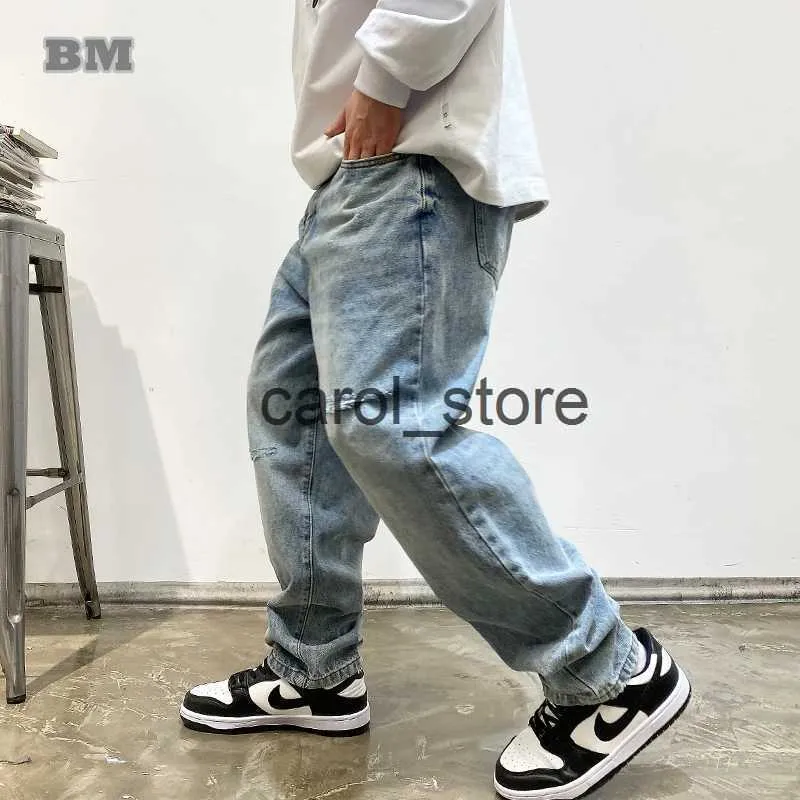 Männer Hosen Amerikanische Streetwear Distressed Zerrissene Jeans Männer Kleidung Harajuku Casual Denim Cargo Hosen Koreanische Hip Hop Gerade Hosen Männlich J231208