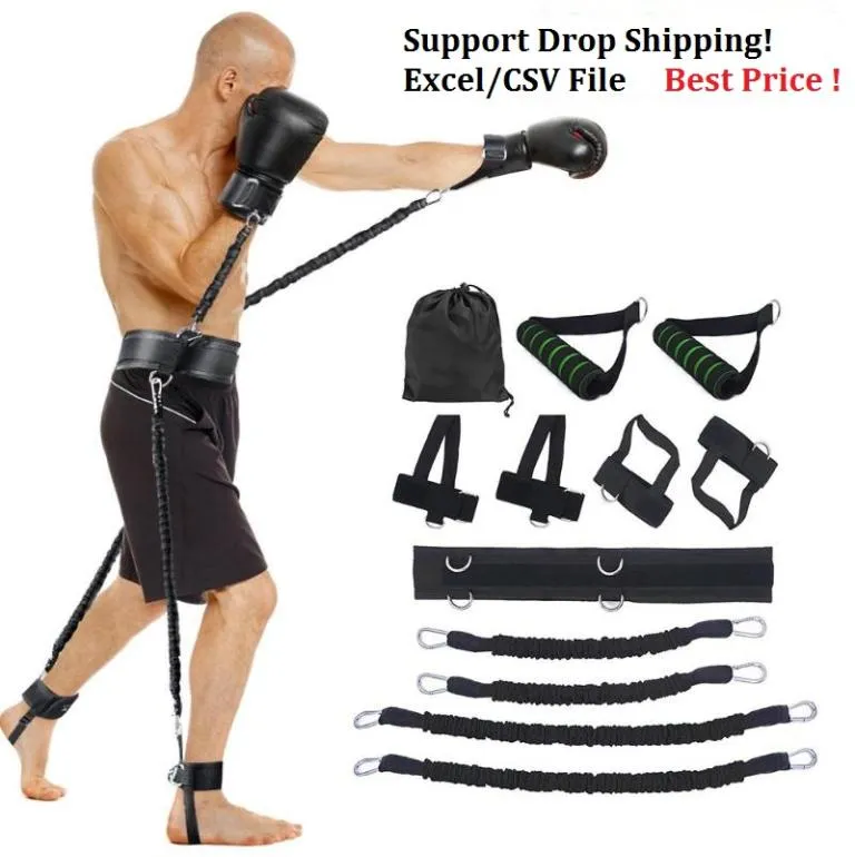 Sports Fitness Resistance Bands Set Bouncing Strength Training Equipment for Leg Arm Exercises Drop 8597317