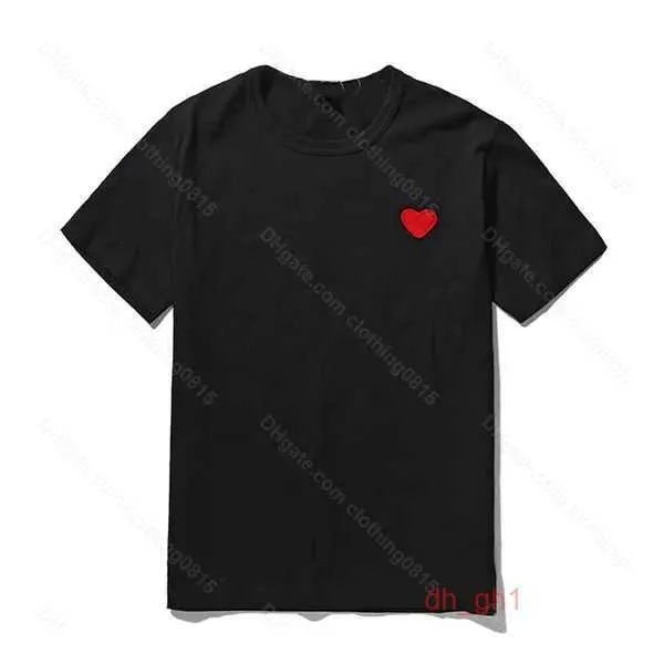 Comme de Garcon Men's TシャツLove Men's Designer New TシャツパターンTシャツチェストレターハートヒップホップ楽しいプリントシャツ10 TU1K