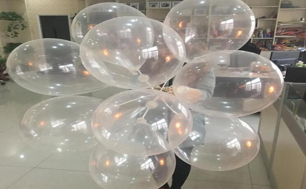 Balões de látex 121836 polegadas hélio transparente para presente artesanato confete festa de aniversário casamento chá de bebê decoração diy4190134