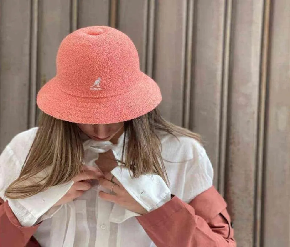 Kangourou Seau Chapeau Femmes Styles Multiples Chapeau De Pêcheur Kangol Mode Net Rouge Pliable Crème Solaire Unisexe Sports et Loisirs X220216677516