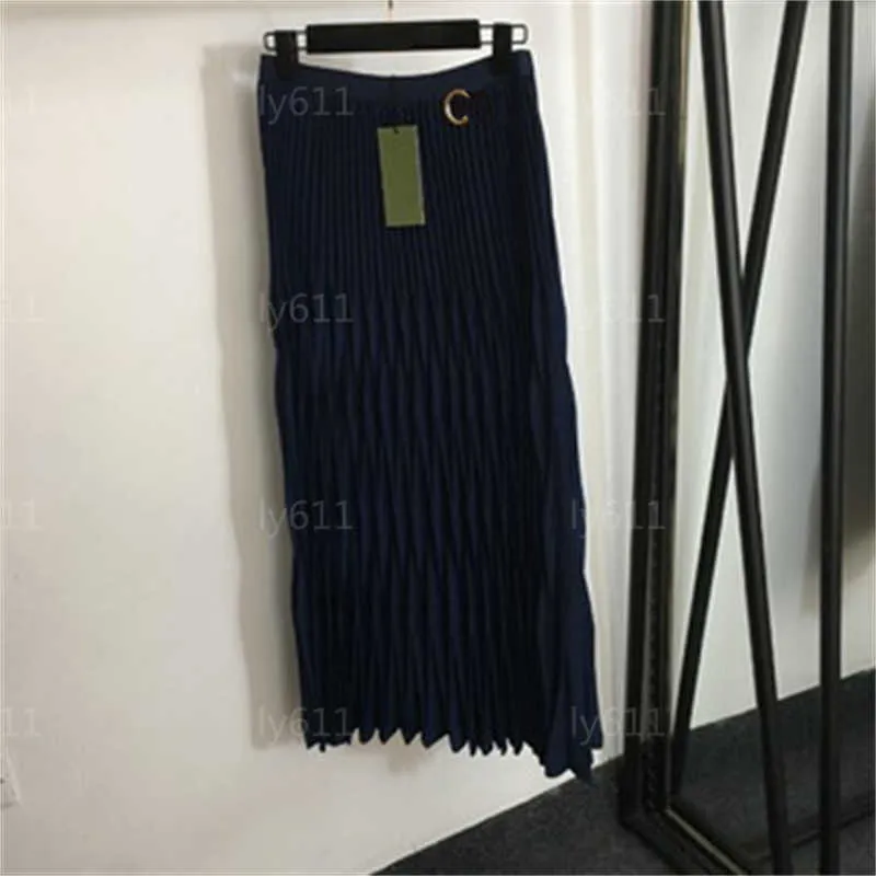 Skirts For Womens Designer Skirt Metal Letter High Waisted Slim