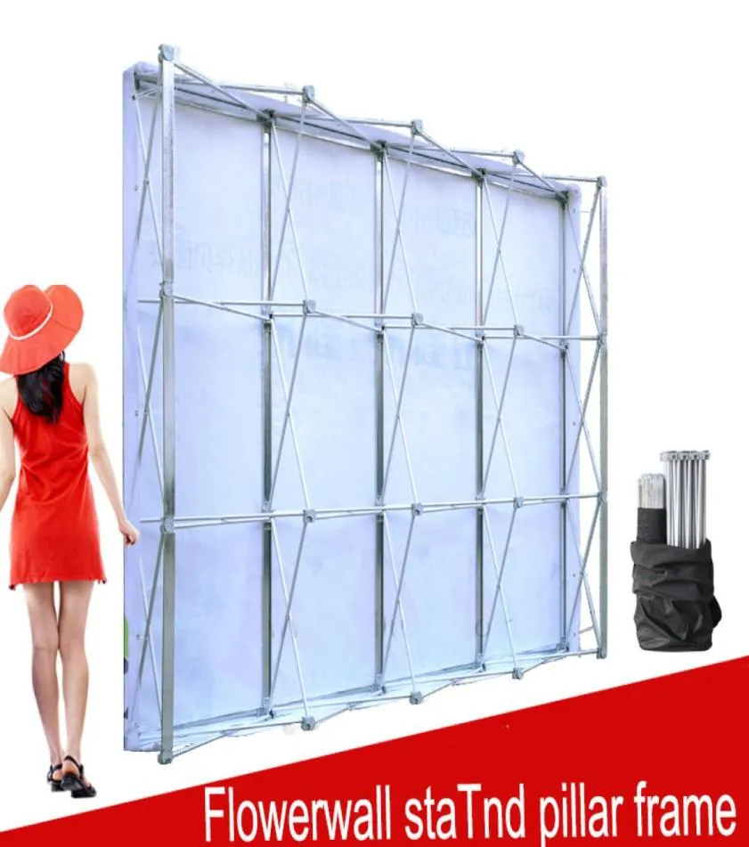 Foldable Aluminum Flower Wall Backdrop Stand For Weddings, Exhibitions
