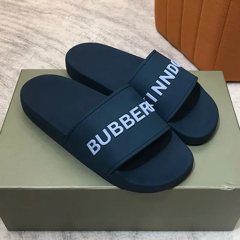 2024 Designer slides sandals slipper sliders Letters BUR slippers for men women Hot Fashion unisex Pool beach Luxury flip flops With box 35-46