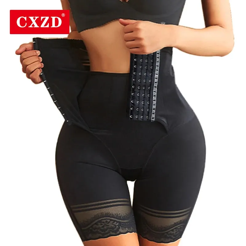 Taille Tummy Shaper CXZD Shapewear pour femmes Faja culotte de contrôle du ventre taille haute corps corset réglable taille Cincher Nipping Boyshorts 231211