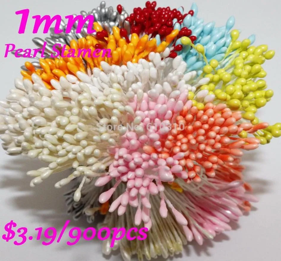 Multicolor DIY Pearl Flower Stamen Pistil 1mm Stamen Mix 399900st Floral Stamen 22 Colors for Select2181834