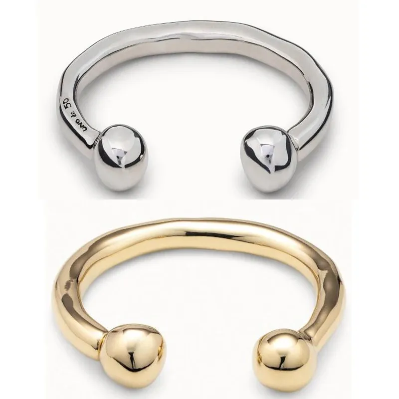 Chaîne européenne et américaine originale exquise mode galvanoplastie 925 argent 14K or et argent bracelet ouverture bijoux cadeau 231208