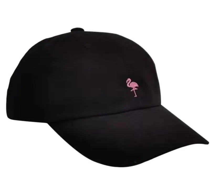 Casquette de baseball Chapeau de créateur Casquette Style coréen Nouveau Fshion Casual Dames Modèle de dessin animé de flamant romantique réglable et respiranta7383203