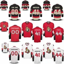 Mens Hockey Jerseys 32 Chris Driedger 41 Craig Anderson 44 Jean-Gabriel Pageau Ottawa Senators Jerseys Stitched And Embroidery