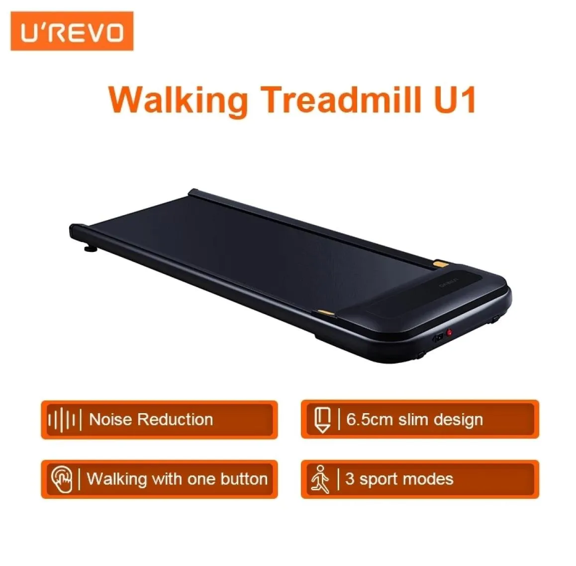 UREVO U1 fitness löpband hem tunna vandringsmaskin smart fitnessutrustning gym inomhus träning löpning fjärrkontrollpr7873319