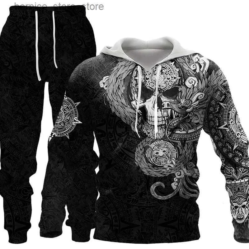Men's trendy casual printed hoodies cheap suit