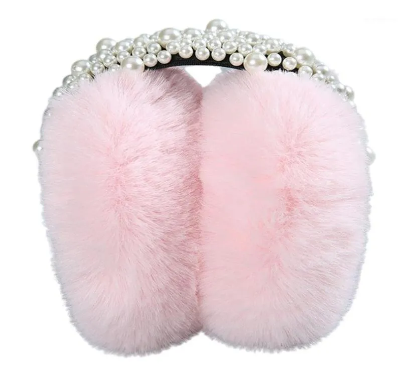 Berets Fashion Plush Feel Feale Winter Earmuff ciepłe mufki słuchawki Słuchawki Kształt Girl