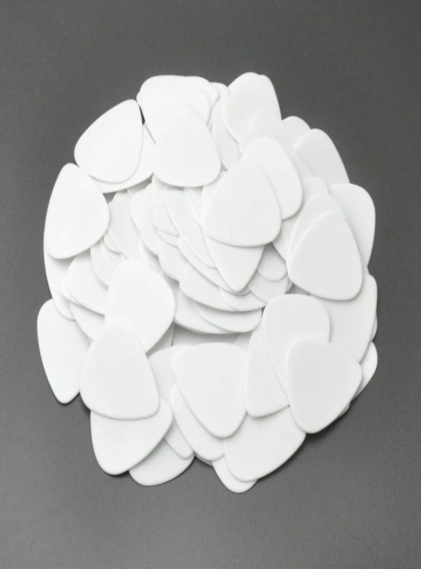 100pcs Heavy 1mm 351 Delrin Guitar Picks Plectrums White013597348