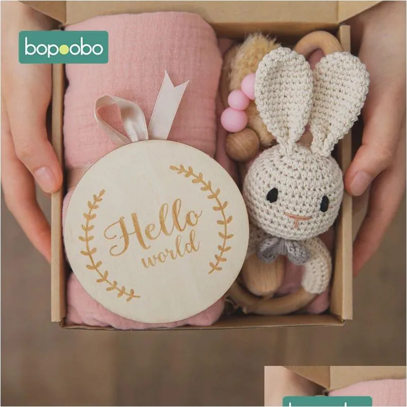 Aandenkens Babyaccessoires Pography Rekwisieten Geboren Herinneringen Mijlpaalkaarten Maanddeken Baby's Pos Geboortecadeauset 230914 Drop Delivery Dhim3