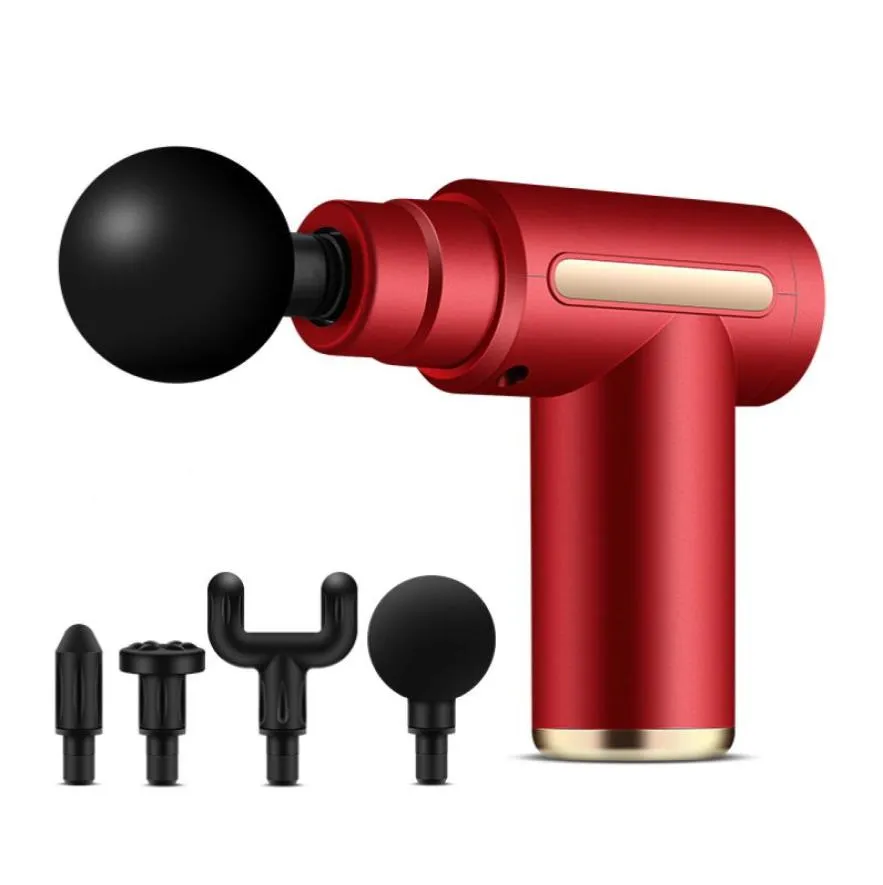 Full Body Massager Gun Sports Muscle Relaxing Mini Convenient Massage Device Vibration Fitness Fascia Gun6564861