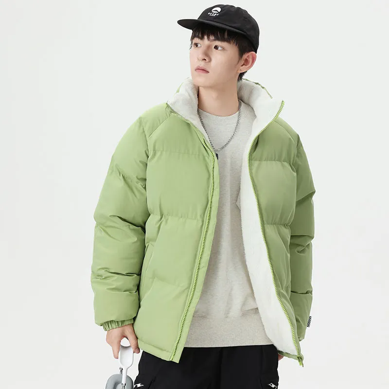 Men's Cotton Winter Jacket, Plush and Thickened Down Jacket, New Trend in Winter