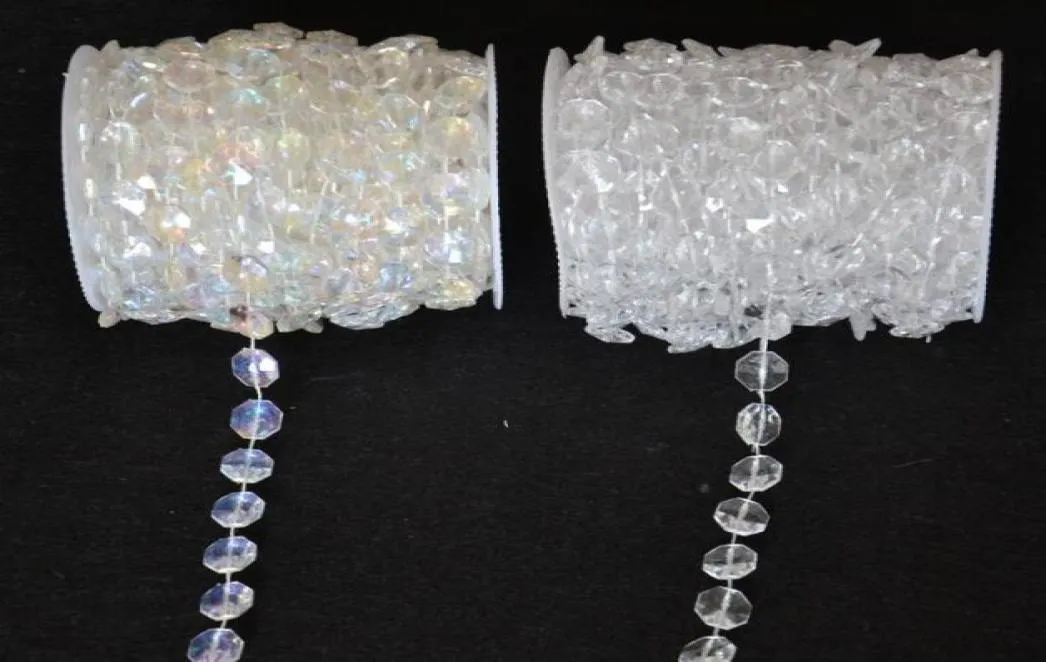 Whole30 Meters Diamond Crystal Acrylic Beads Roll Hanging Garland Strand Wedding Birthday Christmas Decor DIY Curtain WT0529885912