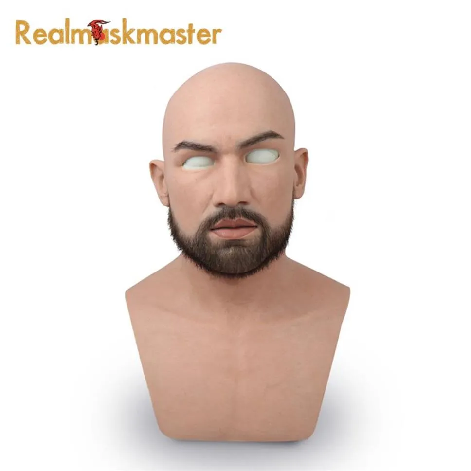 Realistic Silicone Male Mask Man Face Silicone Mask For Crossdresser