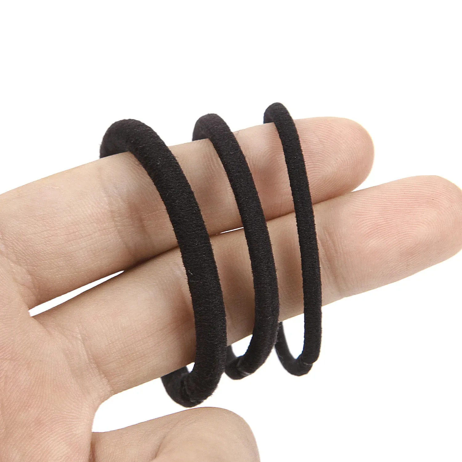black hair tie bracelet
