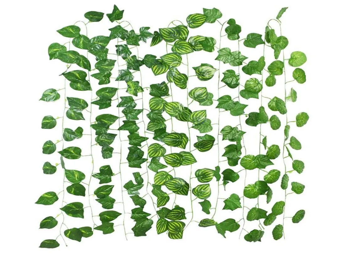 230cm Green Plant Decor Green Silk Artificial Hanging Ivy Leaf Garland Fake  Vine Leaves For Home Garden Wall Wedding Decor1974994 From Nwua, $21.18