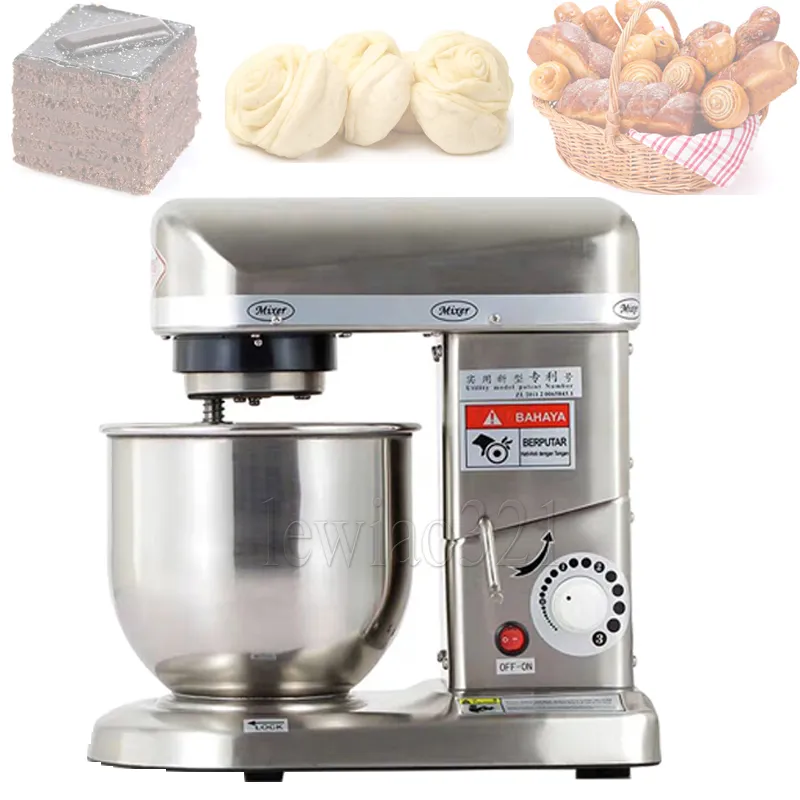 Elektrischer Teigmischer, Küchenhelfer, Lebensmittelmixer, Creme-Schneebesen, Kuchen-Teigmischer mit Schüssel, Edelstahl-Kochmaschine