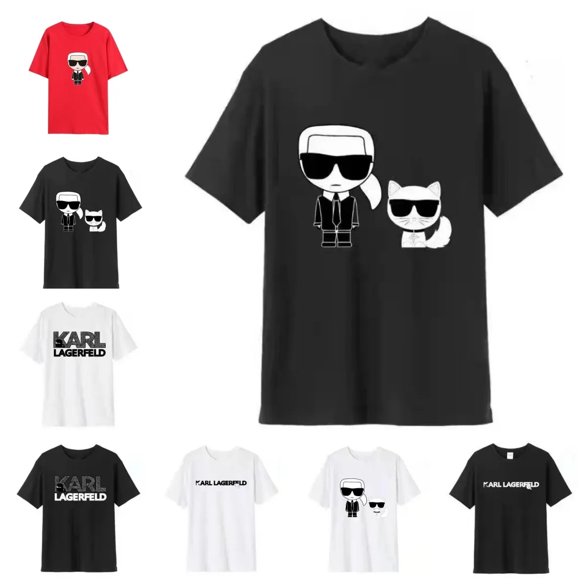 T-shirts pour hommes Karl T-shirts Summer Play Funny Men Shirts Casual Tshirt Fashion Funny Print Mens Soft Tee Shirt Femme Taille Sxxxxl
