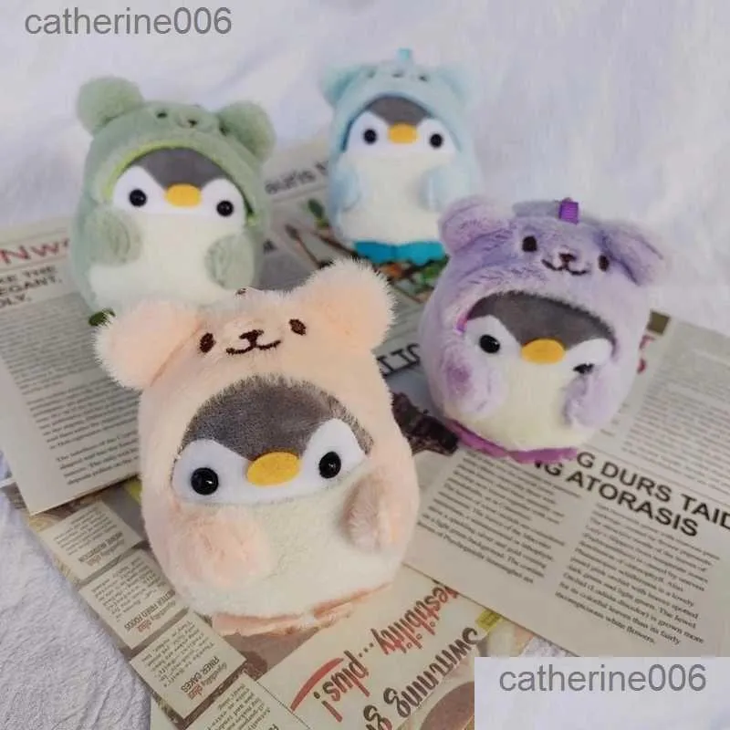 Gefüllte Plüschtiere Mini Animal Doll Schlüsselbund niedliche Cartoon Penguin Puppen Spielzeug Schlüssel Ringbeutel Anhänger Kinder Spielzeug Geburtstagstropfen liefern otrgg