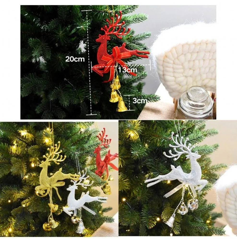 Decorazioni per cervi di Natale, ciondolo per albero di Natale, ornamenti natalizi interi, decorazioni per l'albero di Natale, ornamenti per festival domestici Hang2454677